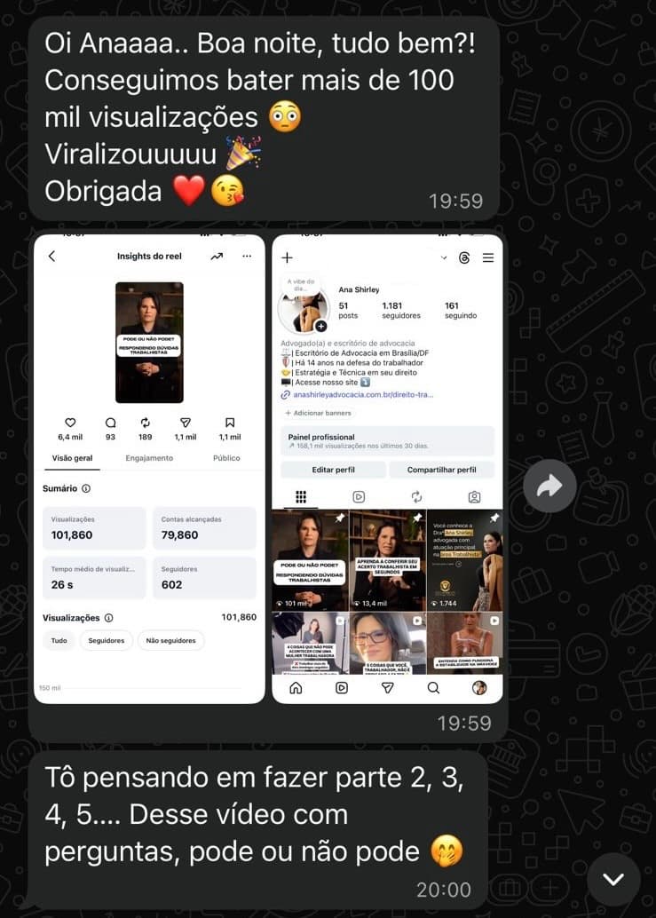 Depoimento de cliente